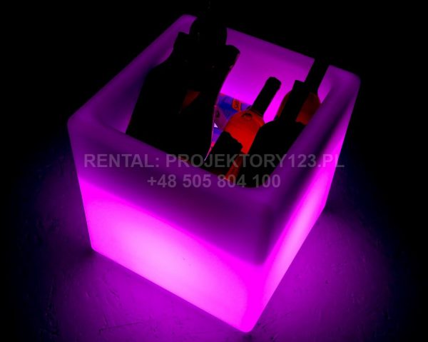 PROJEKTORY123 - podświetlanego kubika na lód (LED ICE BUCKET)