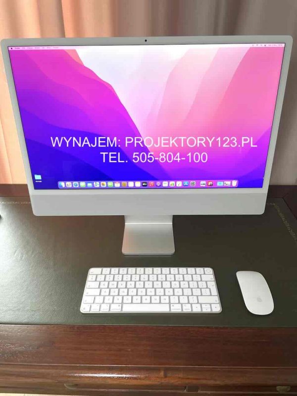 Wynajem iMac 24" 4.5K retina (komputer stacjonarny Apple)