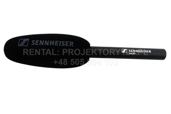 PROJEKTORY123.PL - wynajem mikrofon typu shotgun Sennheiser MKE-600 do kamery